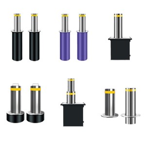 Tự động thủy lực tăng nâng thép có thể thu vào bãi đậu xe bollards an toàn đường rào cản giao thông bollard rào cản giao thông - Product Image 1