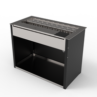 Peralatan Bar Modular Komersial 304 316 yang Dapat Disesuaikan, Rak Es 90L, Meja Bar Garnish, Grosir Bar Bubble Tea