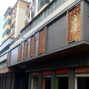 Revêtement en aluminium perforé et découpé pour façade de bâtiment, revêtement en aluminium perforé pour mur-rideau - Product Image 1