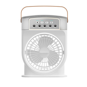 Ventilador de pulverización de cinco orificios de cintura pequeña, ventilador de refrigeración de humidificación, aire acondicionado <span class=keywords><strong>pequeño</strong></span>, mini ventilador eléctrico, luz nocturna - Product Image 1