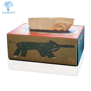 Custom ECO Individuation Printing Cartoon Packaging Paper Tissue <b>Box</b> - Product Image 4