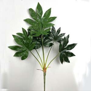 Vente flash : Grandes feuilles tropicales artificielles, feuillage de calla, toucher réaliste pour la décoration de la maison, de l'hôtel, des mariages et des fêtes - Product Image 1