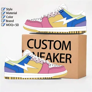 2024 thấp moq OEM thấp chính hãng Da Logo tùy biến của người đàn ông giản dị tùy chỉnh Sneakers người đàn ông tùy chỉnh Giày