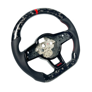 <span class=keywords><strong>Volante</strong></span> de fibra de carbono con patrón de forja de elementos rojos para Volkswagen VW GOLF Golf <span class=keywords><strong>GTI</strong></span> / R MK7 Golf <span class=keywords><strong>6</strong></span> <span class=keywords><strong>volante</strong></span> - Product Image 3