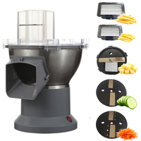 Hete aanbieding Elektrische Gegolfde Snijder Wolf Tanden Aardappelmachine Gebakken Wolf Tanden Friet met Aardappelmes voor Fastfood Restaurant