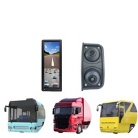 Miroir numérique CMS de 12,3 pouces conforme à la norme EU R46 | Vision nocturne WDR | Rétroviseur électronique latéral 2CH AHD avec écran IPS pour camion et bus