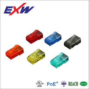 Đài Loan vá dây & RJ45 cắm nhà sản xuất <span class=keywords><strong>Cat6</strong></span> RJ45 che chắn kết nối với chèn RJ45 Conector <span class=keywords><strong>Cat6</strong></span> - Product Image 5