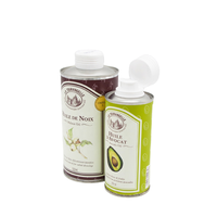 Boîtes d'emballage rondes en fer blanc Canpac Vietnam pour biscuits et huile, 250 ml, qualité alimentaire