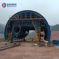 Chariot de construction d'arches à double ligne autopropulsé à structure à disques entièrement hydraulique haute efficacité pour tunnels circulaires