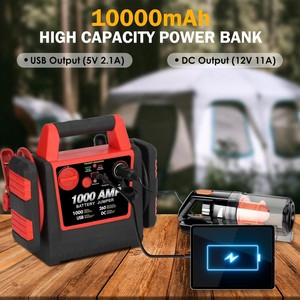 Démarreur de voiture portable Tyrell Chenergy 1200A Peak, batterie au lithium, lumière LED, moto, camion, SUV, 14000 mAh, démarrage rapide - Product Image 3