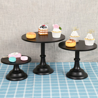 Table à Dessert Plateau à Pied Haut Assiette à Gâteau Accessoires de Mariage Support à Gâteau Décoration Fer Forgé Métal Outils à Gâteau Populaires Supports à Cupcakes