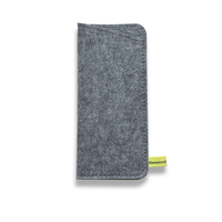 Étui minimaliste pliable anti-rayures, anti-poussière, fait à la main, en feutre portable pour hommes et femmes, sac de protection pour lunettes de soleil