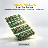 Chip Monouso Stabile per Epson AM-C4000/5000/6000 Versione Cinese, Chip Serie T08D T08C, Chip Stabile per Livello Inchiostro, Completamente Nuovo