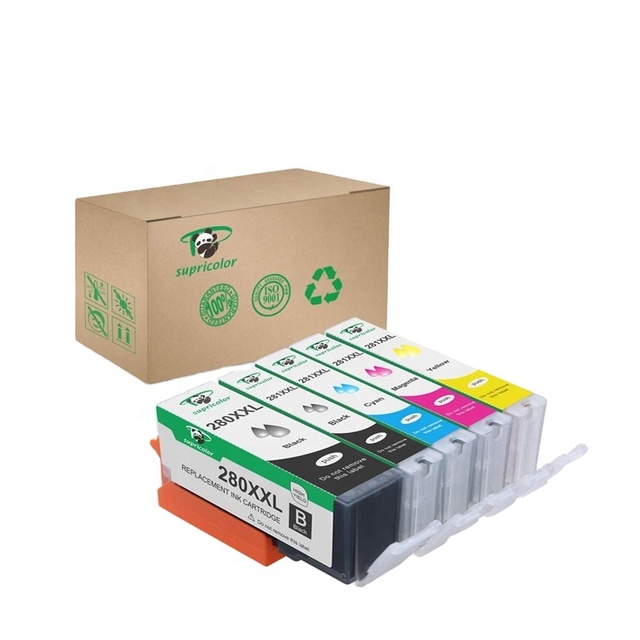 Newest PGI-280XL & CLI-281 Compatible for Ink Cartridges for Ca-non TR7520 TR8520 TS6120 TS8120 TS9120 Printers