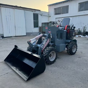 Cheap Wholesale 300kg Wheel <strong>Front</strong> Stand on Drive Mini Skid Steer <strong>Loader</strong> with <strong>Pallet</strong> <strong>Forks</strong> - Product Image 3