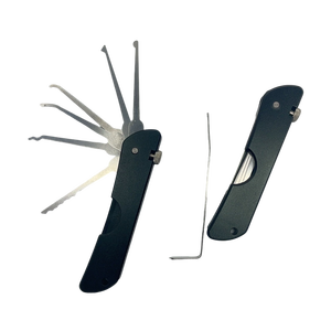Juego de cuchillos de bolsillo de apertura de práctica de herramientas de cerrajería plegable 7 en 1 plegable de alta calidad OEM colorido - Product Image 3