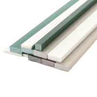 Barre plate en fibre de verre FRP extrudée sur mesure OEM 3x15mm, résistante aux UV, flexible, pour support de plantes agricoles en serre