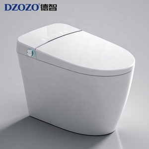 핫 세일 자동 오픈 WC 전기 비데 화장실 지능형 변기 발 터치 센서 플러시 원피스 스마트 화장실 - Product Image 5