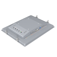Kokoh 12.1 inci Panel tanpa baling-baling tahan air IP65 disegel Rumah aluminium suhu lebar hidup panjang Monitor industri FHD