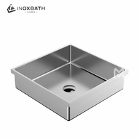 Lavabo Carré de Luxe à Encastrer SUS304 Vente en Gros PVD Quatre Couleurs Disponible en Stock avec Certification CUPC