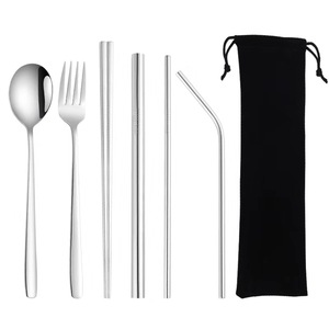 Pailles en métal personnalisées de qualité supérieure, qualité alimentaire, acier inoxydable 18/8, pailles colorées - Product Image 4