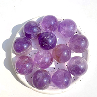 Prix de gros d'usine 500g pierre à main de guérison naturelle 3cm améthyste Rose Quartz fumé cristal Chakra sphère boule pour cadeau