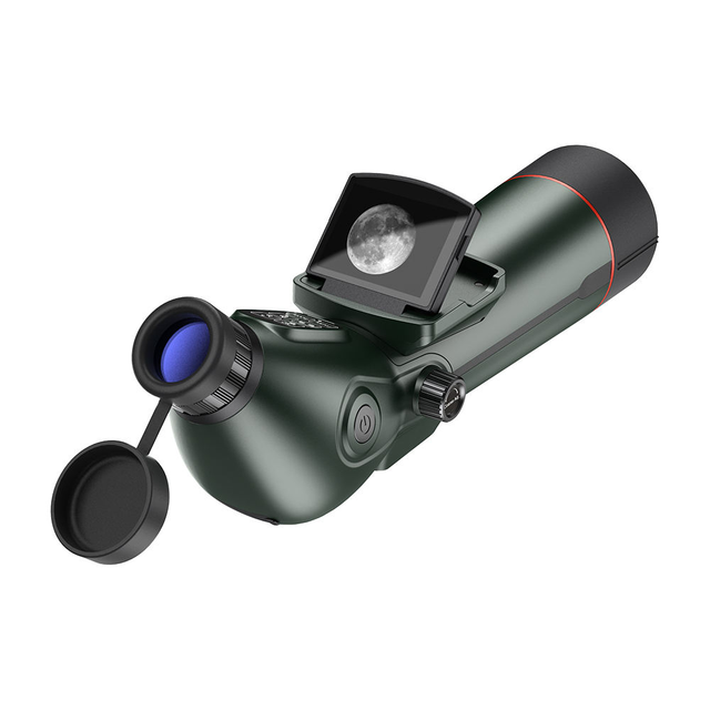 SPX5-80 78mm Aperture Astronomical Telescope 350X High Power LCD Digital Telescope with Tripod Night Vision for Outdoor Camping