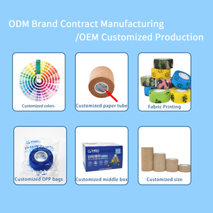 ضمادة مرنة ذاتية اللصق غير منسوجة لتثبيت ضمادات العناية بالجروح، 5 سم × 4.5 متر - Product Image 4