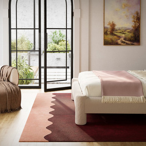 <span class=keywords><strong>Tapis</strong></span> fait main de style moderne minimaliste, luxe léger, tufté à la main, style crème, pour salon, chambre à coucher, taille personnalisée - Product Image 2