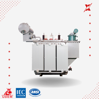 Transformateur de puissance triphasé 35 kV 8000 kVA S13 à retour de flux, immergé dans l'huile, en aluminium, pour projet de réseau rural
