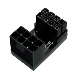 ชุดอะแดปเตอร์ PCIe 8 พิน 6 พิน 180 องศา แบบ U-Turn สำหรับการ์ดจอเดสก์ท็อป GPU สายไฟแบบ Low Profile - Product Image 3