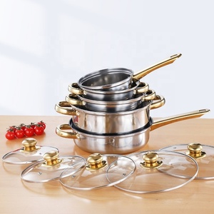 <span class=keywords><strong>Set</strong></span> di Pentole Antiaderenti in Acciaio Inox 12 Pezzi con Pentola, Casseruola, <span class=keywords><strong>Padelle</strong></span> e Teiera - Product Image 6