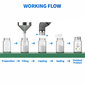 Hoàn toàn tự động gia vị bột điền đóng nắp ghi nhãn dòng gia vị bảng Muối mặt đất tiêu cà ri bột chai điền dòng - Product Image 3