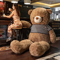 Ours en peluche géant en velours, adorable et câlin, idéal pour la Saint-Valentin