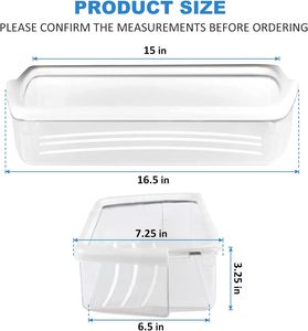 Étagère de porte de réfrigérateur W10321304 compatible avec les réfrigérateurs <span class=keywords><strong>Whirlpool</strong></span>, remplace WPW10321304 PS11752778 AP6019471 2179574 - Product Image 3
