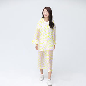 Impermeable para senderismo al aire libre, Poncho de ciclismo grueso para adultos, impermeable de <span class=keywords><strong>lunares</strong></span> transparente portátil EVA, chaqueta de lluvia larga para <span class=keywords><strong>mujer</strong></span> - Product Image 1