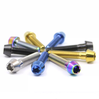 M1.6 M2 M3 M4 M5 M6 M8 M10 Iso4762 Gr2 Gr5 boulons en titane boulons à tête cylindrique à six pans creux Din912 vis boulons en titane