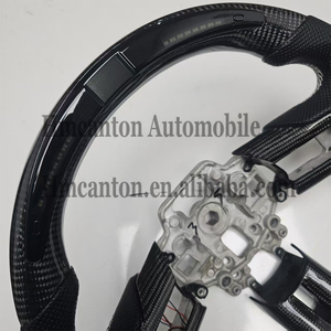 Explosive New Products Carbon Fiber Perforated Leather LED Grip <b>Wheel</b> for Ford Mustang <b>Car</b> <b>Steering</b> <b>Wheel</b> - Product Image 4