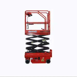 Small Self-Walking Electric Hydraulic Lift Table Mobile Lift Truck with Raised Meter Scissor Fork Lifting Platform for Farms