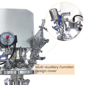 10L laboratuvar kullanımı kozmetik krem küçük örnekleri üretim test ekipmanları vakum homojenleştirici mikser tankı - Product Image 4