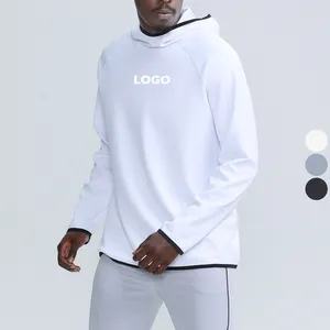 2022 Men's New Fitness Sweatshirt with High Neck Design and Loose Cuffs Men's Hoodies