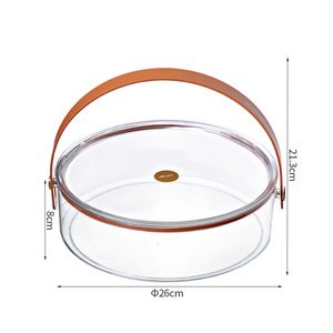 Bandeja de Frutas Portátil al por Mayor <span class=keywords><strong>con</strong></span> <span class=keywords><strong>Tapa</strong></span>, Cesta de Plástico para Refrigerios <span class=keywords><strong>con</strong></span> Compartimentos, Caja <span class=keywords><strong>Organizadora</strong></span> de Dulces Sellada para el Hogar - Product Image 1