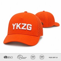 2026 Nieuwe Trend Koningsblauwe Baseballpet Aangepaste Logo 3D Borduring Laser Cut Geperste Waterdichte Sport Hoge Kwaliteit OEM Dot
