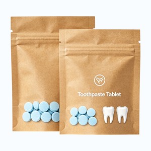 Bolsa Biodegradable <span class=keywords><strong>de</strong></span> Papel Kraft Ecológica y Degradable con Logotipo Personalizado, Apta para Alimentos, para Dulces, Tabletas <span class=keywords><strong>de</strong></span> Calcio, Chicle y Pasta <span class=keywords><strong>de</strong></span> Dientes - Product Image 1