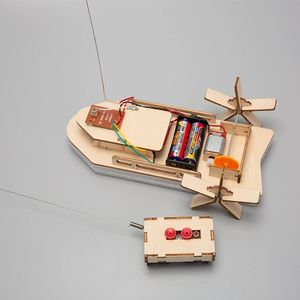 Vapeur à palettes électrique télécommandée bricolage élèves du primaire STEM expérience scientifique faisant <span class=keywords><strong>des</strong></span> jouets d'invention créatifs - Product Image 3