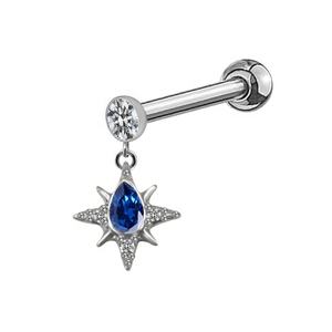 <span class=keywords><strong>Gaby</strong></span>-pendientes de cartílago con diseño de corona de mariposa, joyería para piercing de superficie con extremo de bola, novedad, venta al por mayor - Product Image 5