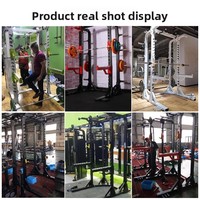 Rack de squat commercial pliable de type cadre, banc de musculation Hummer, équipement de gym multifonctionnel pour l'haltérophilie