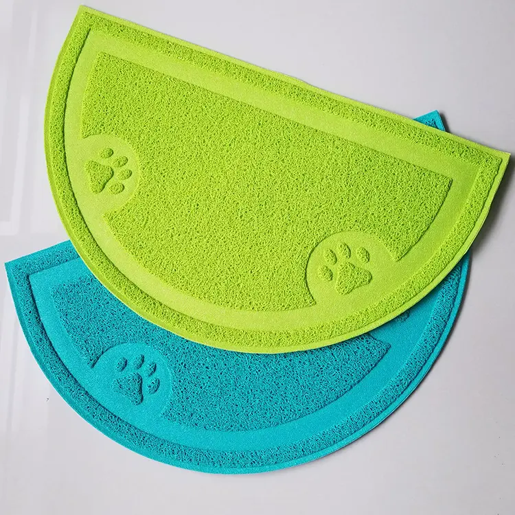 Fabriek Geproduceerd Gemakkelijk Te Schoon Hond Kat Mat Pvc Eco Vriendelijke Huisdier Mat Met Leuke Poten