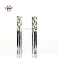 ZANHO Fraise à dégrossir en carbure à 3 cannelures et 35° d'hélice haute performance pour cuivre/aluminium/plastique/matériaux composites DLC OEM/ODM