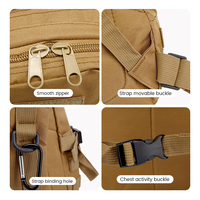 Sac à dos tactique imperméable 35L en tissu Oxford 900D haute densité avec système de sangles multi-usages pour la randonnée en extérieur